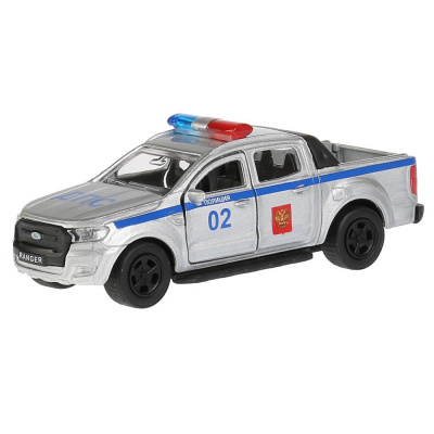 Металлическая машинка Ford Ranger Пикап Полиция Технопарк SB-18-09-FR-P 01